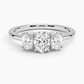 Aster Three Stone Diamond Engagement Ring