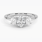 Aster Three Stone Diamond Engagement Ring