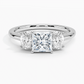 Aster Three Stone Diamond Engagement Ring
