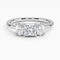 Aster Three Stone Diamond Engagement Ring