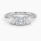 Aster Three Stone Diamond Engagement Ring