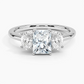 Aster Three Stone Diamond Engagement Ring