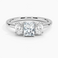Aster Three Stone Diamond Engagement Ring