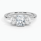 Aster Three Stone Diamond Engagement Ring