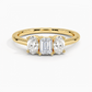 Aster Three Stone Diamond Engagement Ring