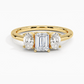 Aster Three Stone Diamond Engagement Ring