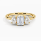 Aster Three Stone Diamond Engagement Ring