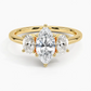 Aster Three Stone Diamond Engagement Ring