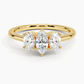 Aster Three Stone Diamond Engagement Ring
