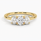 Aster Three Stone Diamond Engagement Ring