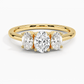 Aster Three Stone Diamond Engagement Ring
