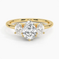 Aster Three Stone Diamond Engagement Ring