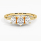 Aster Three Stone Diamond Engagement Ring