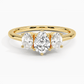 Aster Three Stone Diamond Engagement Ring