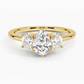 Aster Three Stone Diamond Engagement Ring