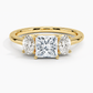 Aster Three Stone Diamond Engagement Ring