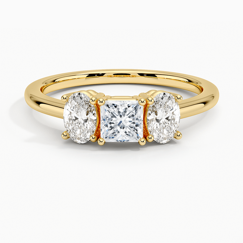 Aster Three Stone Diamond Engagement Ring
