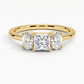 Aster Three Stone Diamond Engagement Ring
