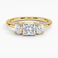 Aster Three Stone Diamond Engagement Ring