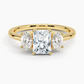 Aster Three Stone Diamond Engagement Ring