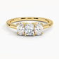 Aster Three Stone Diamond Engagement Ring