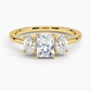 Aster Three Stone Diamond Engagement Ring