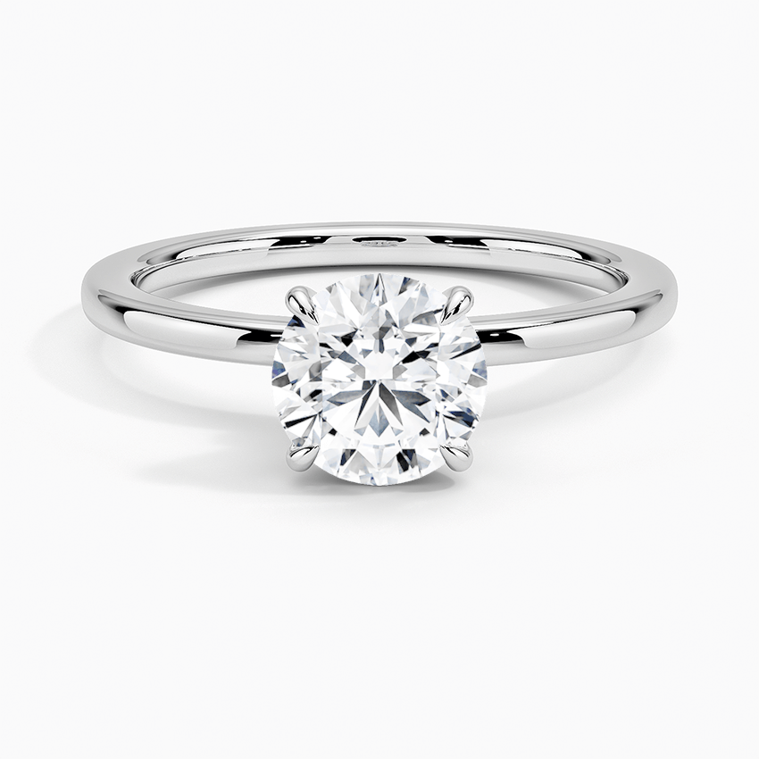 Seilla Under Halo Round Diamond Engagement Ring