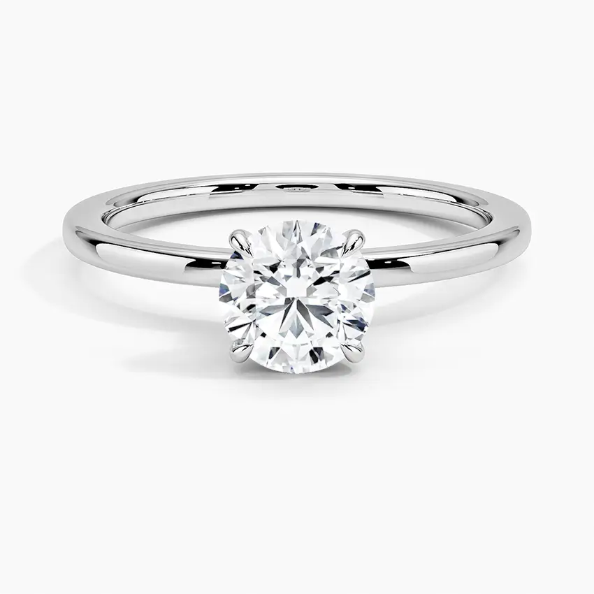Seilla Under Halo Round Diamond Engagement Ring