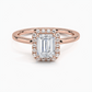 Buttercup Halo Diamond Engagement Ring