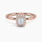 Buttercup Halo Diamond Engagement Ring