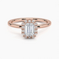Buttercup Halo Diamond Engagement Ring