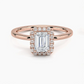 Buttercup Halo Diamond Engagement Ring