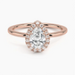Buttercup Halo Diamond Engagement Ring