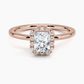 Buttercup Halo Diamond Engagement Ring