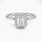 Buttercup Halo Diamond Engagement Ring