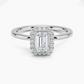 Buttercup Halo Diamond Engagement Ring