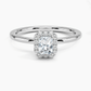 Buttercup Halo Diamond Engagement Ring