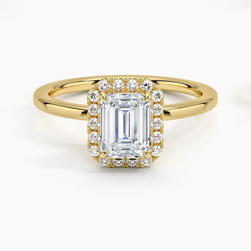 Buttercup Halo Diamond Engagement Ring
