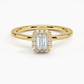 Buttercup Halo Diamond Engagement Ring