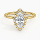 Buttercup Halo Diamond Engagement Ring