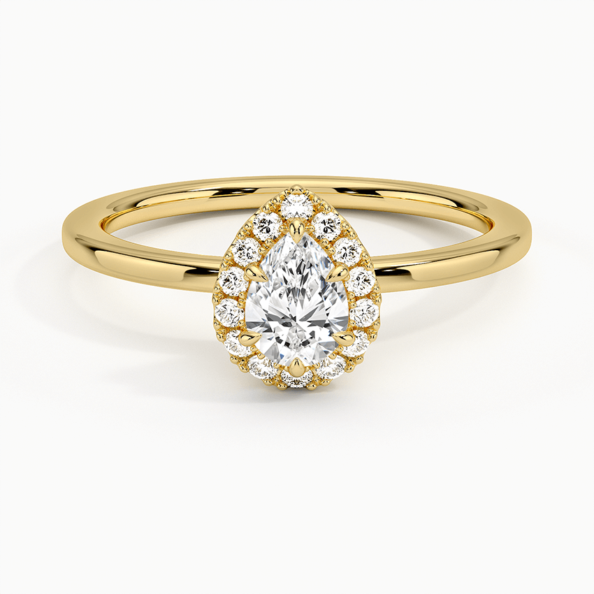 Buttercup Halo Diamond Engagement Ring