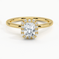 Buttercup Halo Diamond Engagement Ring