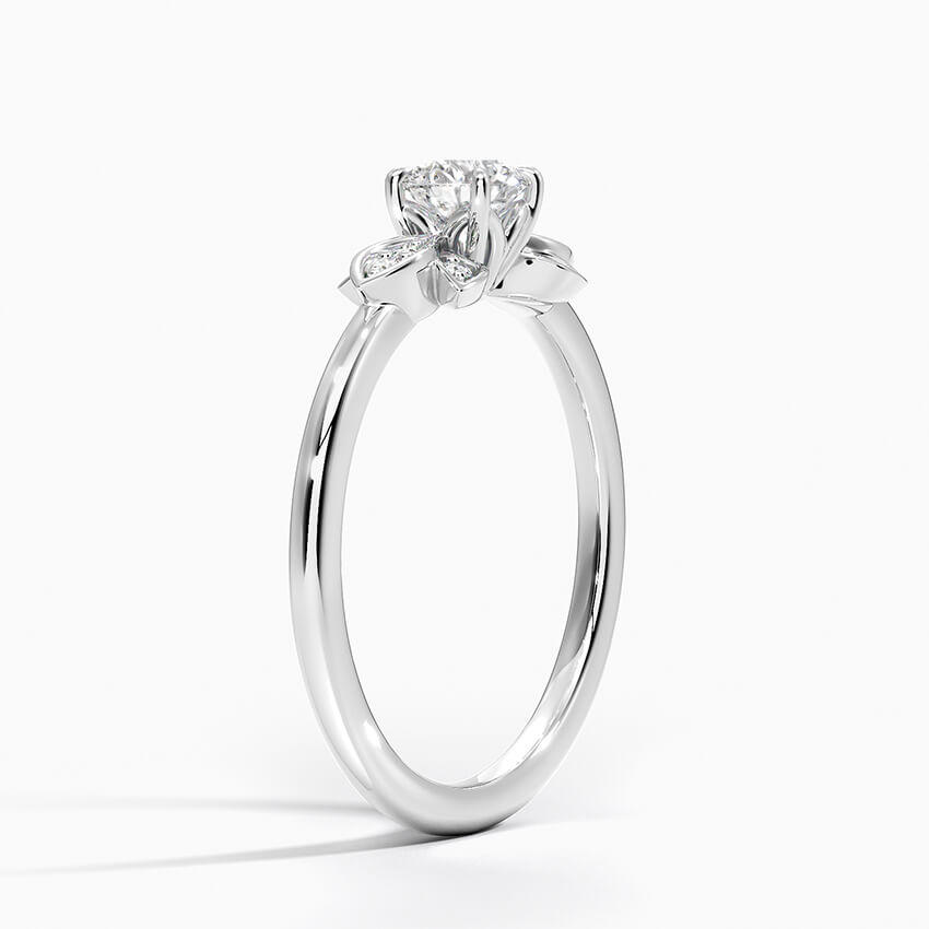 Iris Round Diamond Engagement Ring