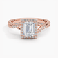 Snowdrop Halo Diamond Engagement Ring