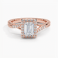 Snowdrop Halo Diamond Engagement Ring
