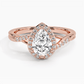 Snowdrop Halo Diamond Engagement Ring