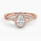 Snowdrop Halo Diamond Engagement Ring