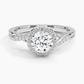 Snowdrop Halo Round Diamond Engagement Ring