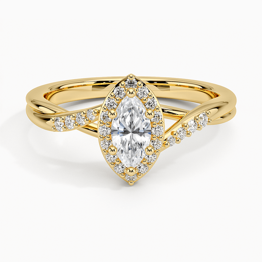 Snowdrop Halo Diamond Engagement Ring