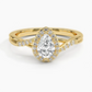 Snowdrop Halo Diamond Engagement Ring